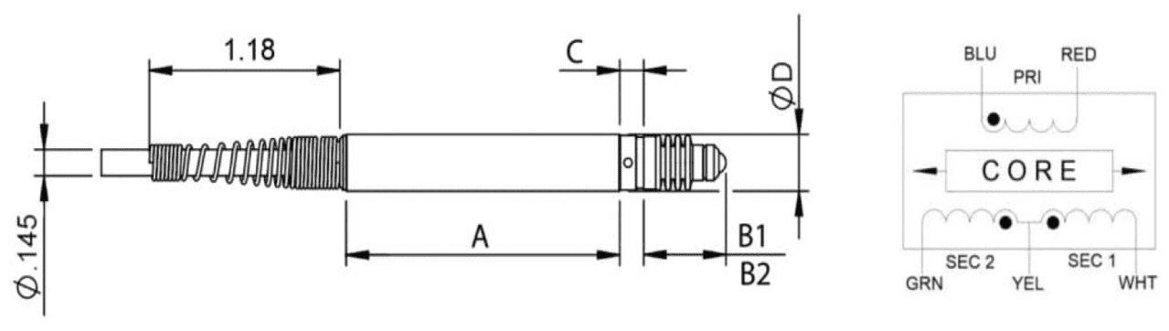 Series pen displacement sensor / UMBB-315