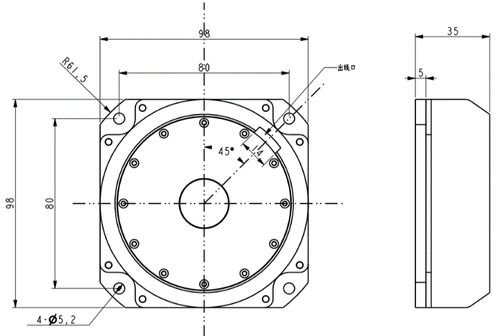 UGTP1000 series fiber optic gyroscope