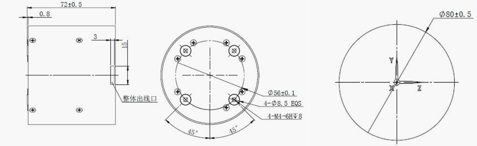 UGTPT300 series three-axis fiber optic gyroscope